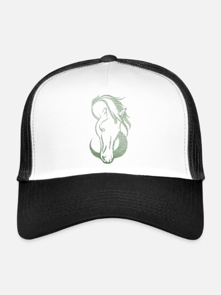 Silhouette Horse Infinite Love - Trucker Cap - white/black - Front