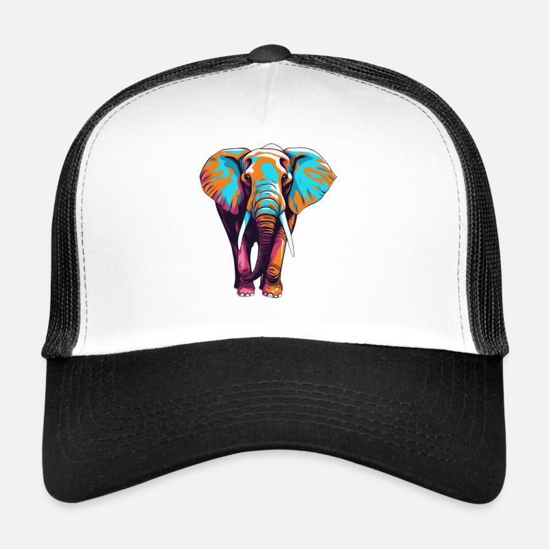 Elefant Elephant Tier Zoo Afrika Savanne Safari Trucker Cap