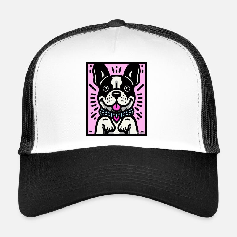 Niedlicher Frenchie - Pink Trucker Cap
