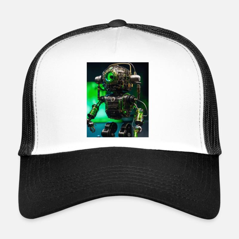 Digitale Kunst eines Roboter-Mikrofons Trucker Cap