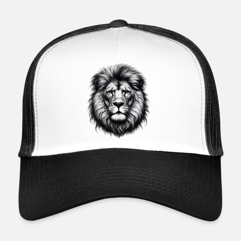 Löwe - Trucker Cap - Weiß/Schwarz