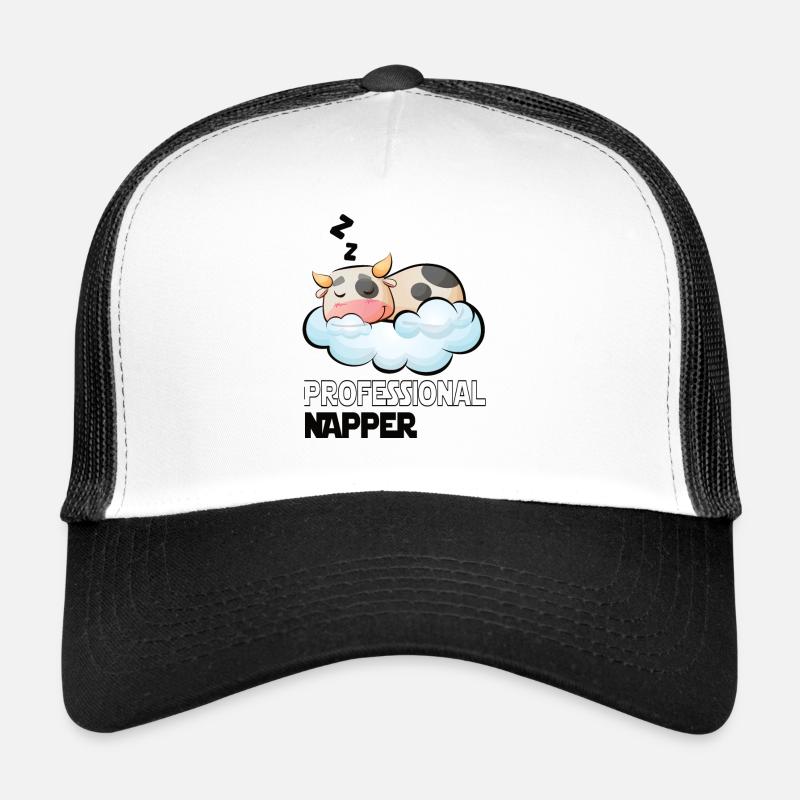 Professinonal Napper Vache Dormir Lève Tard Casquette trucker 