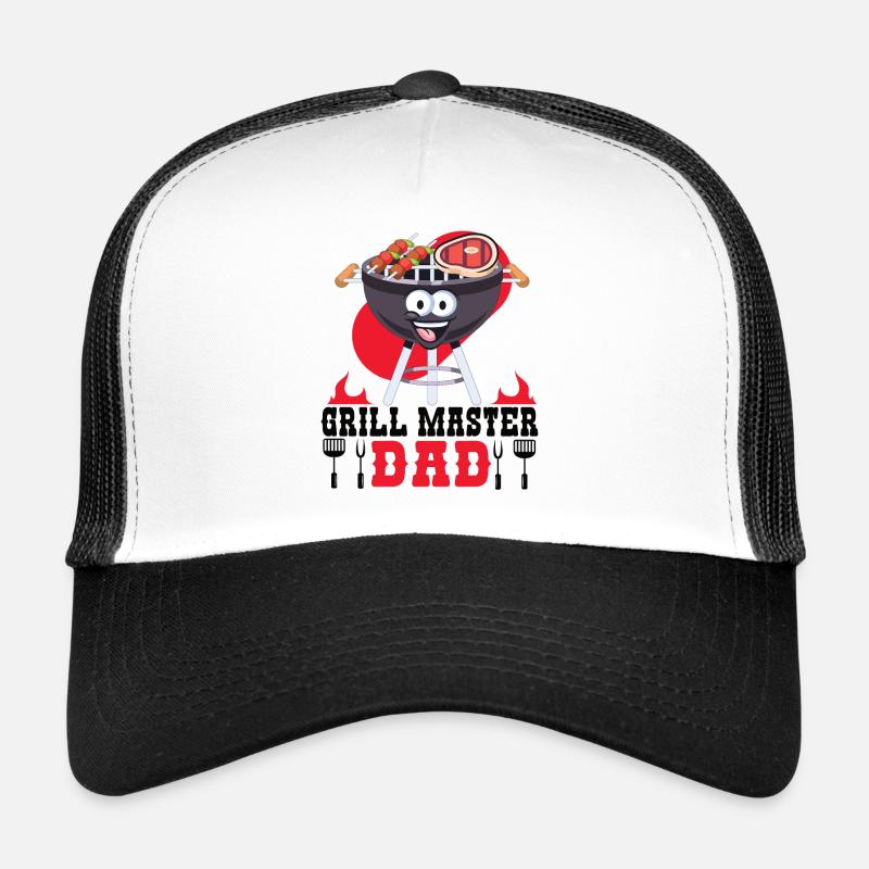 Grillmaster Dad BBQ Grill Grilling Barbecue Smoker Trucker Cap