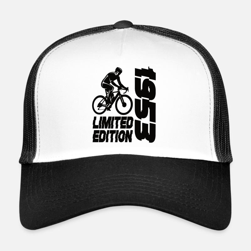 Édition limitée 1953 Bicyclette en édition limitée - Casquette trucker  - blanc/noir