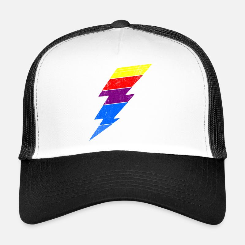 Bunter Blitzeffekt auf Kleidung Trucker Cap