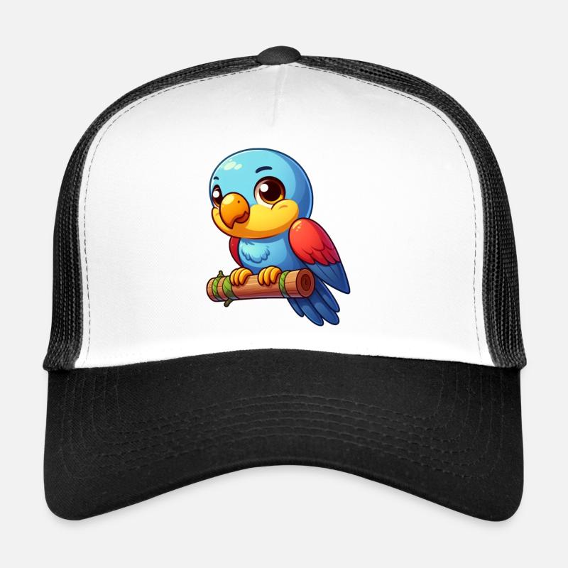 Cute parrot - Trucker Cap - white/black