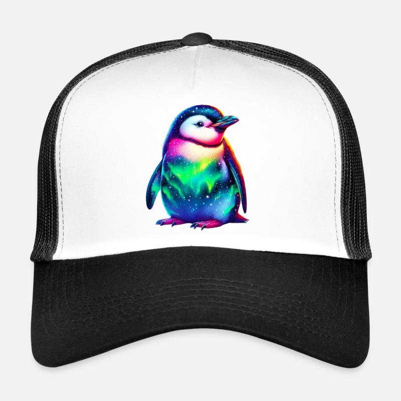 Manchot aurore boréale Casquette trucker 