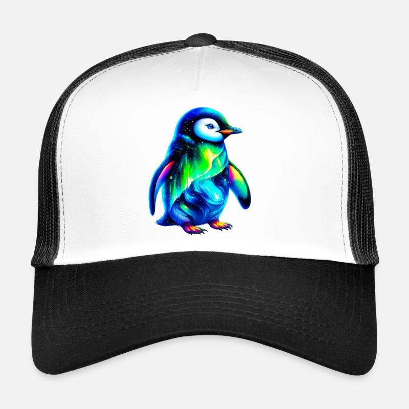 Manchot aurore boréale Casquette trucker 