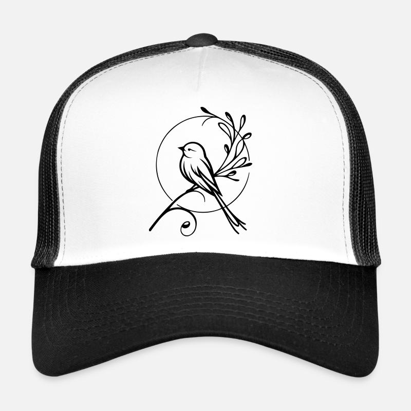 Vogel - Trucker Cap - Weiß/Schwarz