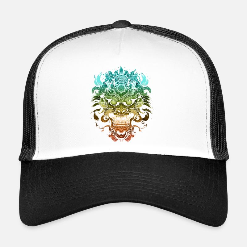 Fantasy Drache Anime Drachenkopf Mythisches Reptil Trucker Cap