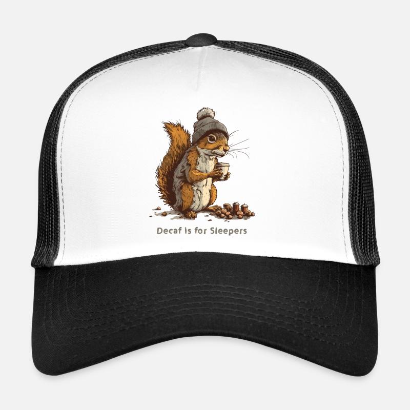 Entkoffeiniertes Eis für Schläfer - Trucker Cap - Weiß/Schwarz