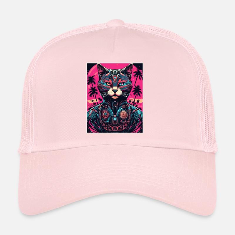 Tattoo / Tier / Kunst / cool / Comic / Katze Trucker Cap