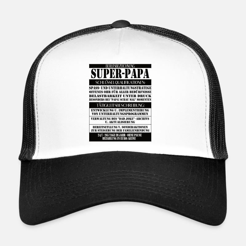 Super Papa – Description du poste avec humour Casquette trucker 