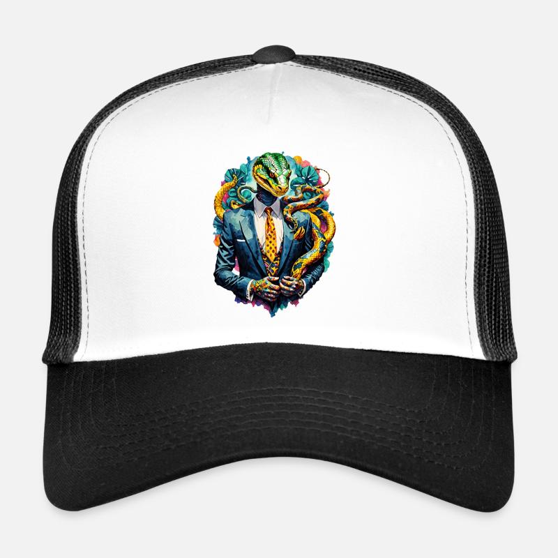 Schlange im Anzug Trucker Cap