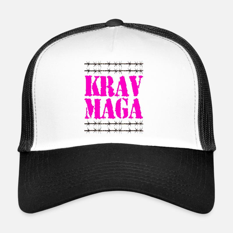 Sehr cooles Krav Maga Design mit Sracheldraht. Trucker Cap