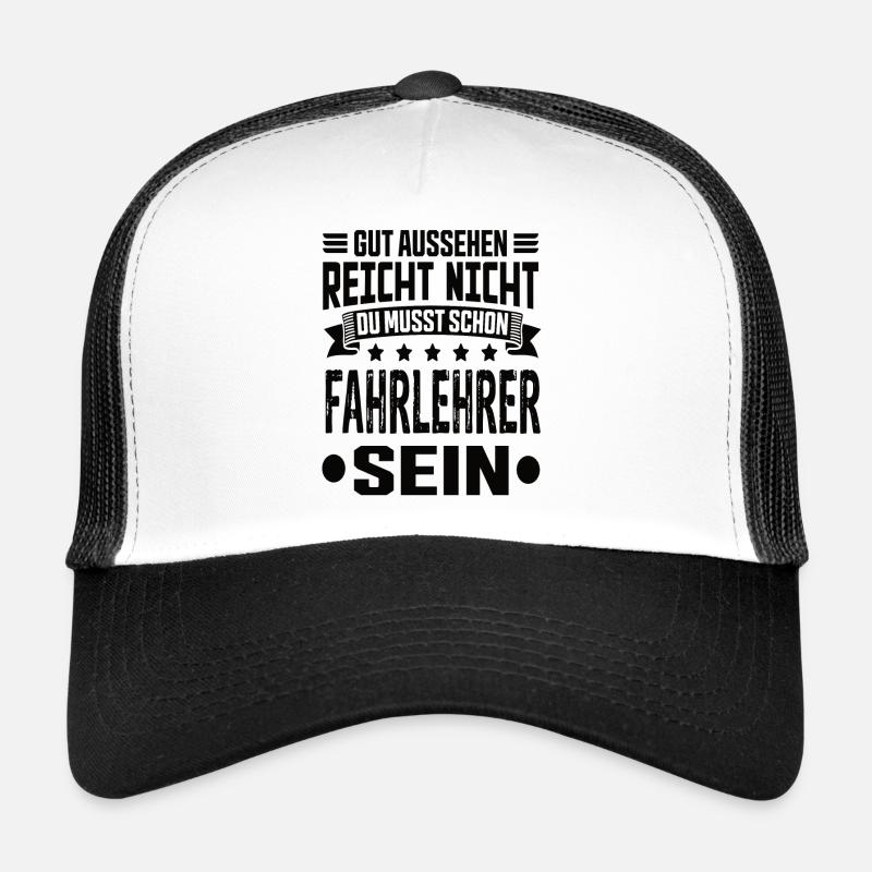 Fahrlehrer - Trucker Cap - Weiß/Schwarz