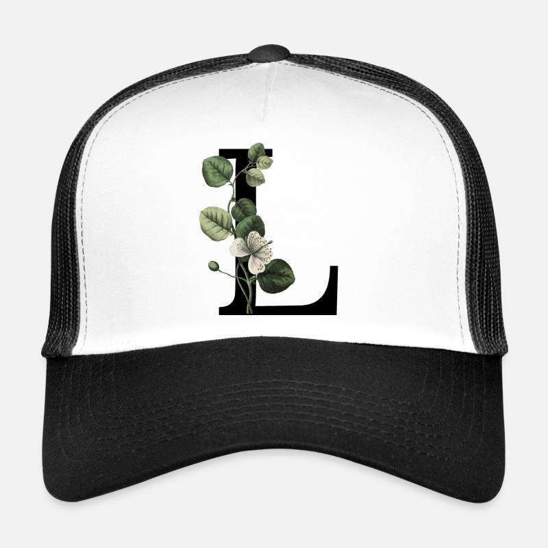 lettre l botanique vert Casquette trucker 