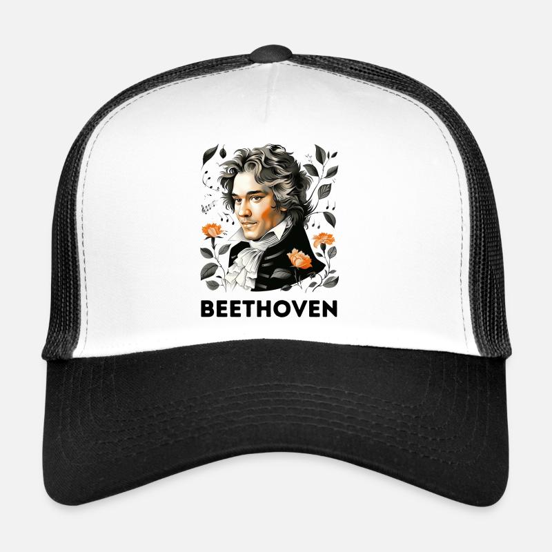 Ludwig van Beethoven - Trucker Cap - white/black