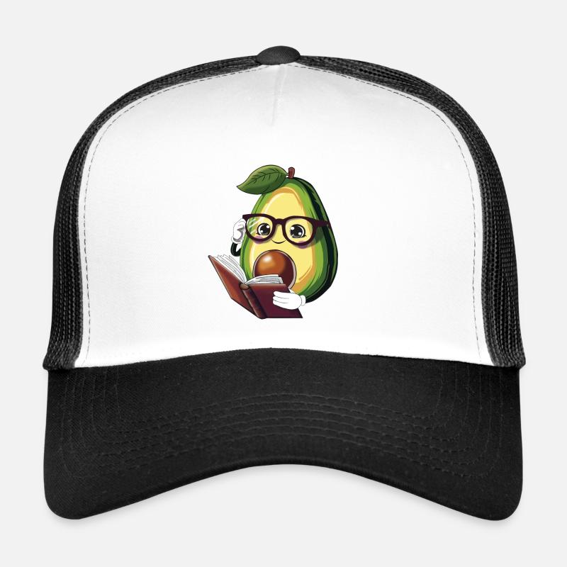 Avocado liest ein Buch – Bücherwurm Trucker Cap