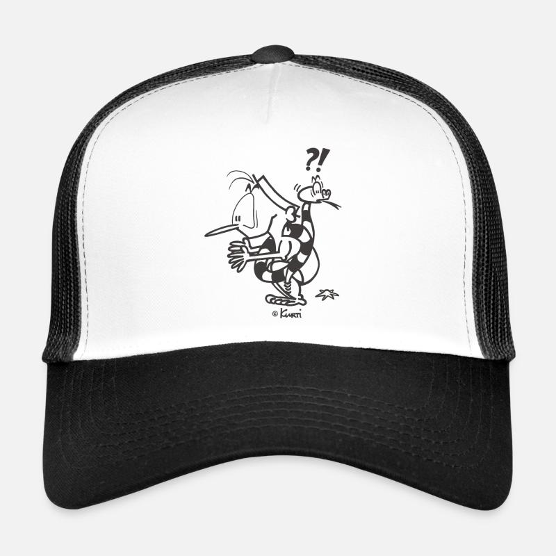 Kurti Snake - Trucker Cap - white/black