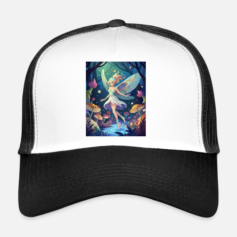 Fée gardienne magique dans la forêt magique Casquette trucker 