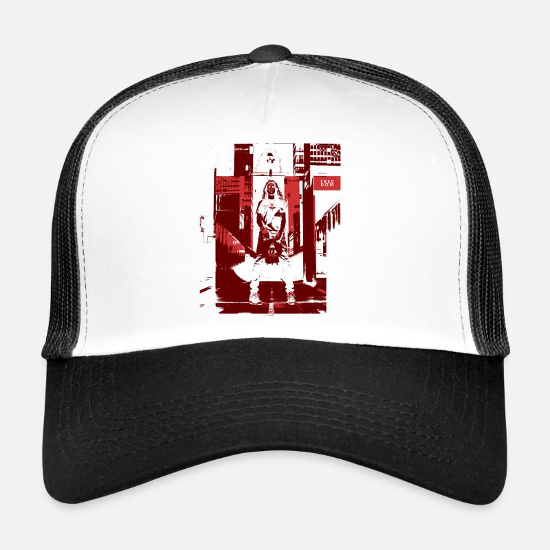 delta.freedom_ - Trucker Cap - Weiß/Schwarz