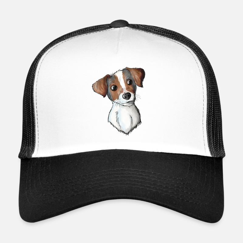 Jack Russell Pattern Trucker Cap