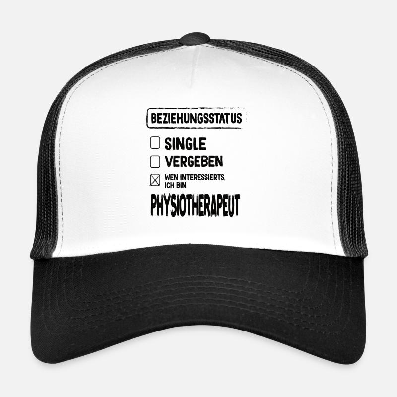 Physiotherapeut Beziehungsstatus Physiotherapie - Trucker Cap - Weiß/Schwarz