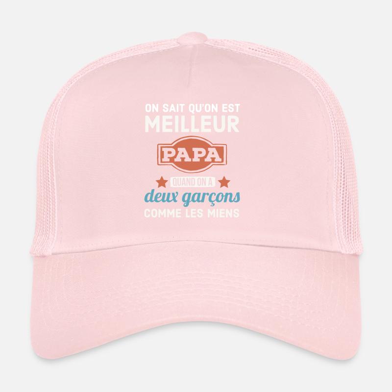 Père de deux garçons Casquette trucker 