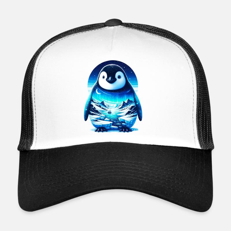 Pinguin - Trucker Cap - Weiß/Schwarz