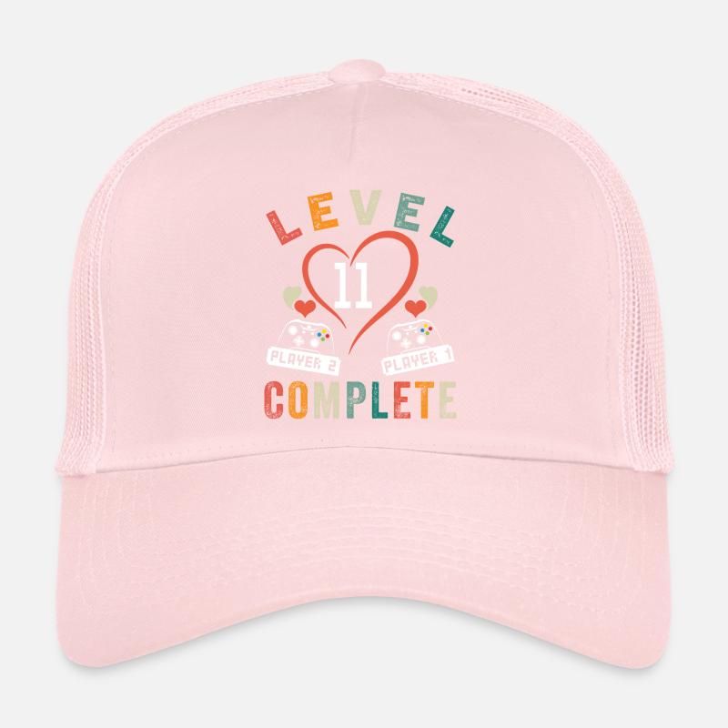 Level 11 Complete 11e Anniversaire 11 ans Mariage Casquette trucker 