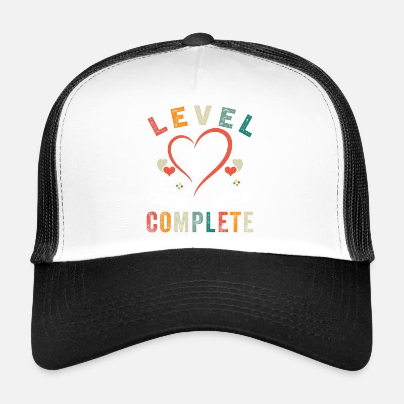 Stufe 8 Abschließen 8. Jubiläum 8 Jahre Hochzeit - Trucker Cap - Weiß/Schwarz