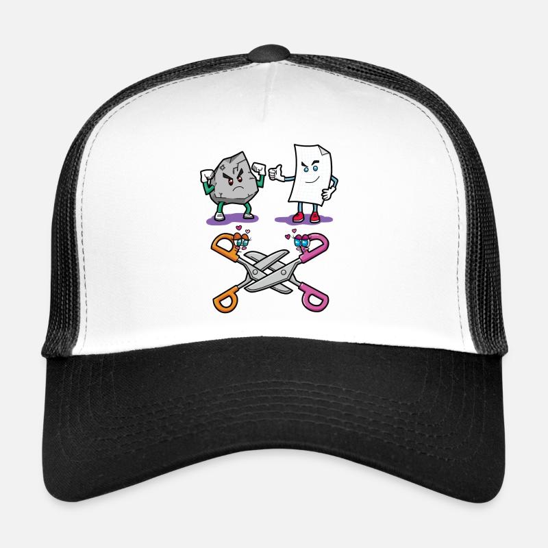 Stone, Paper, Scissors! Trucker Cap