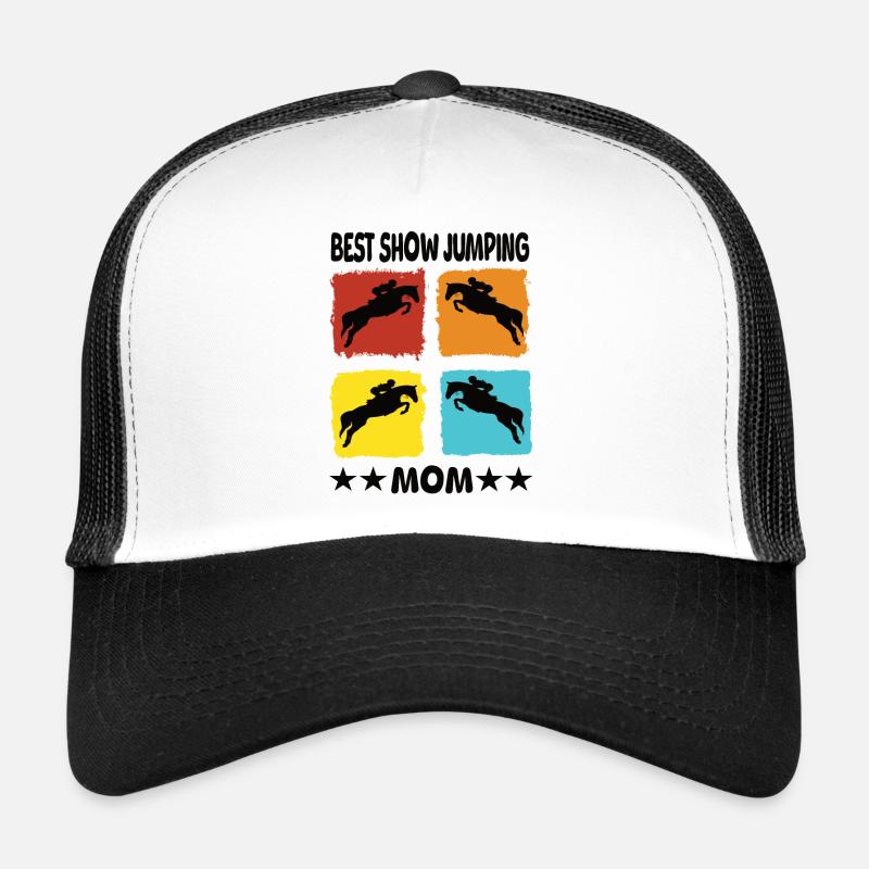 Meilleure maman de saut d’obstacles Casquette trucker 
