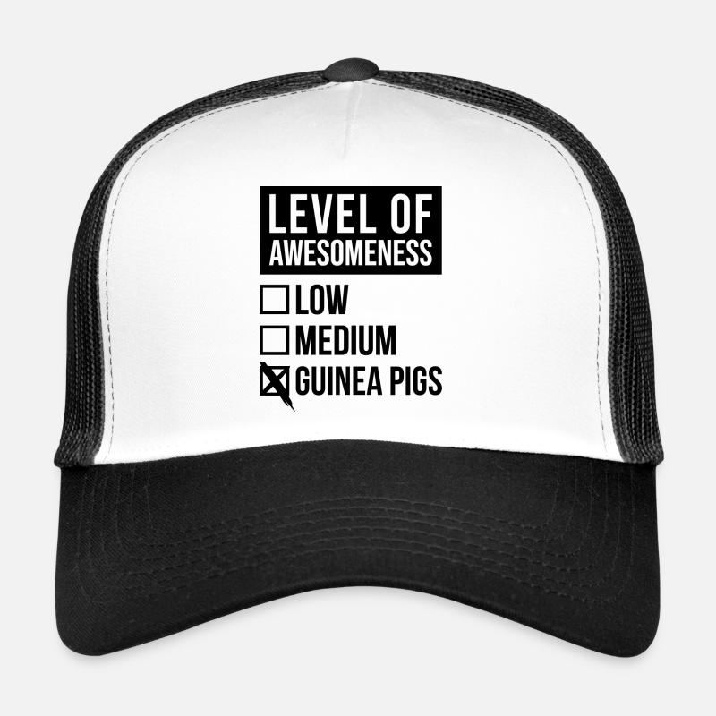Meerschweinchen - Trucker Cap - Weiß/Schwarz
