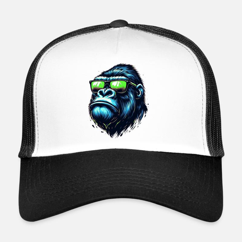 Gorilla - Trucker Cap - Weiß/Schwarz