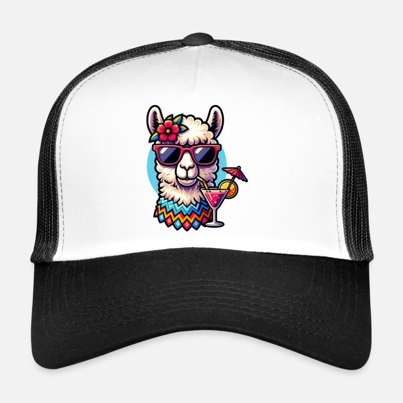 Lama Alpaka Sommer Trucker Cap