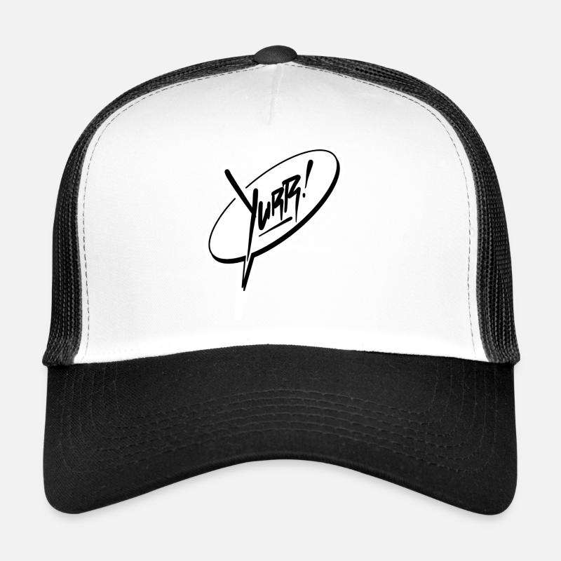 Bulle de dialogue Yurr Day 2 couleurs - Casquette trucker  - blanc/noir