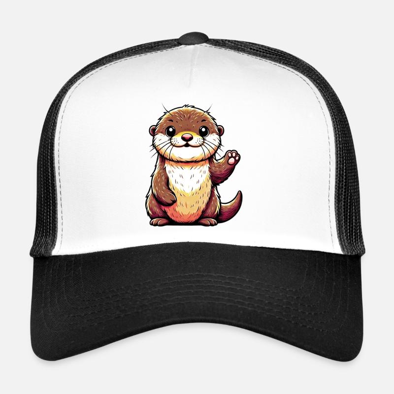 Otter - Trucker Cap - Weiß/Schwarz