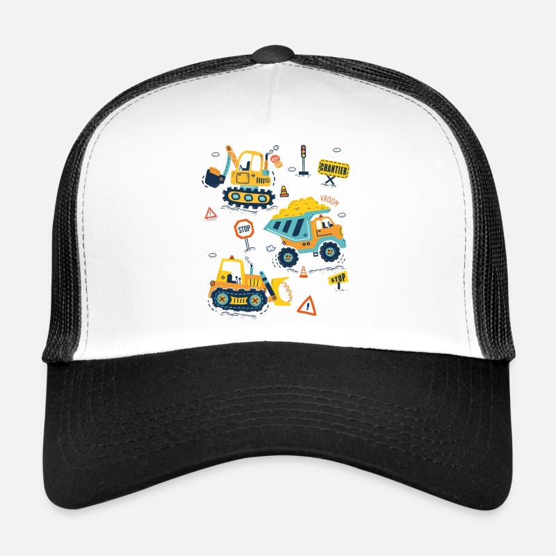 Engins de Chantier Casquette trucker 