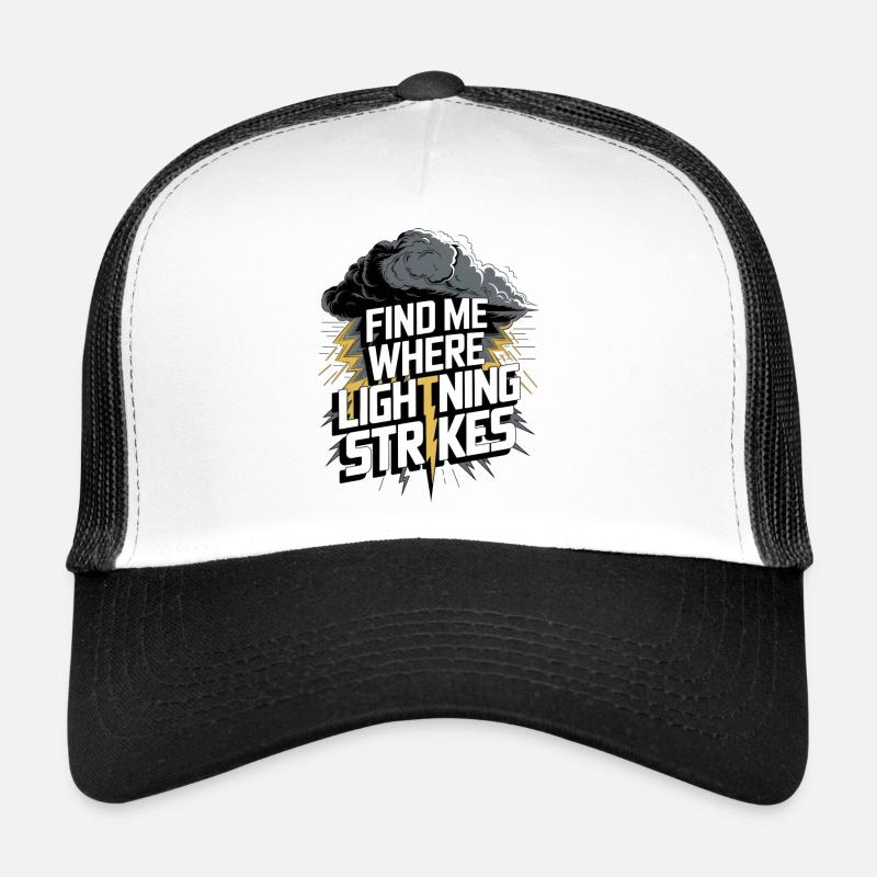 Gewitter Blitz Donner Meteorologe Meteorologie Trucker Cap