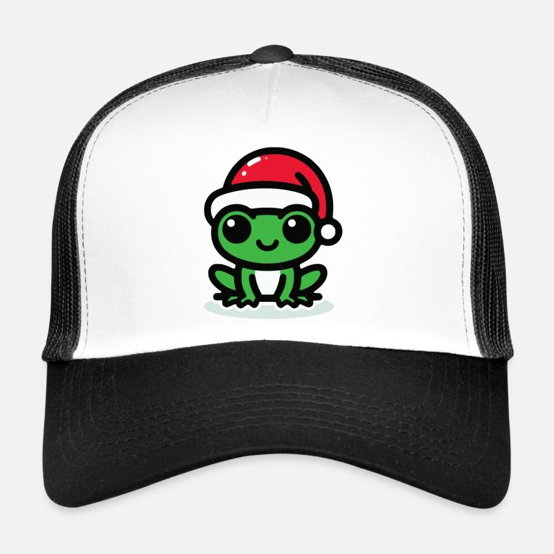 Christmas Frog Frog - Trucker Cap - white/black
