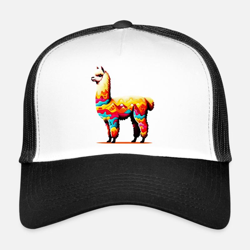 Alpaka - Trucker Cap - Weiß/Schwarz