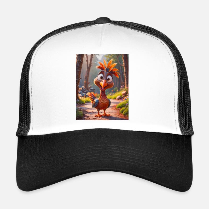 Animaux super mignons dans une forêt – écureuil roux Casquette trucker 