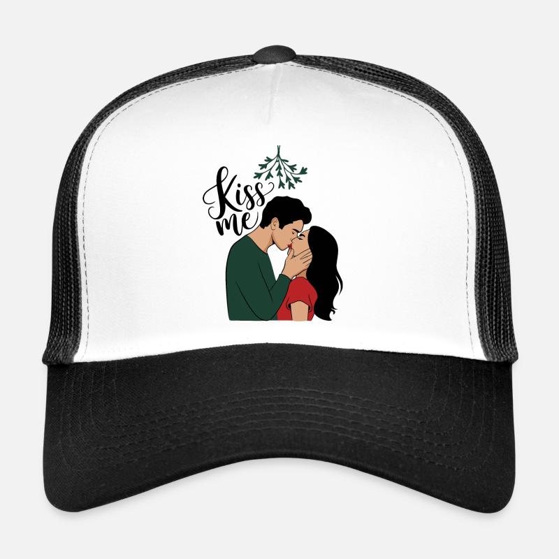 Embrasse-moi sous le gui Casquette trucker 
