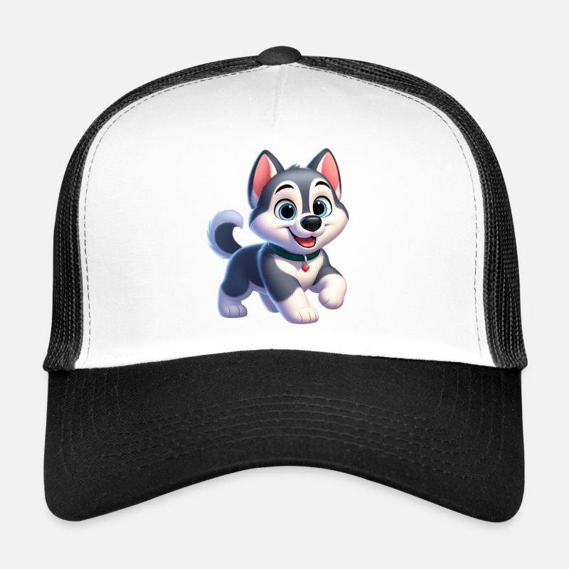 husky 2 - Casquette trucker  - blanc/noir