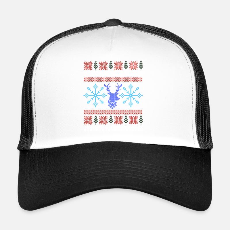 Pixel Weihnachtsmuster Trucker Cap