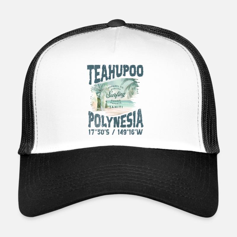 Teahupoo Polynesia Tahiti Casquette trucker 