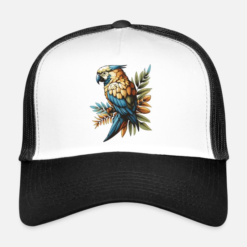 Papagai - Trucker Cap - Weiß/Schwarz
