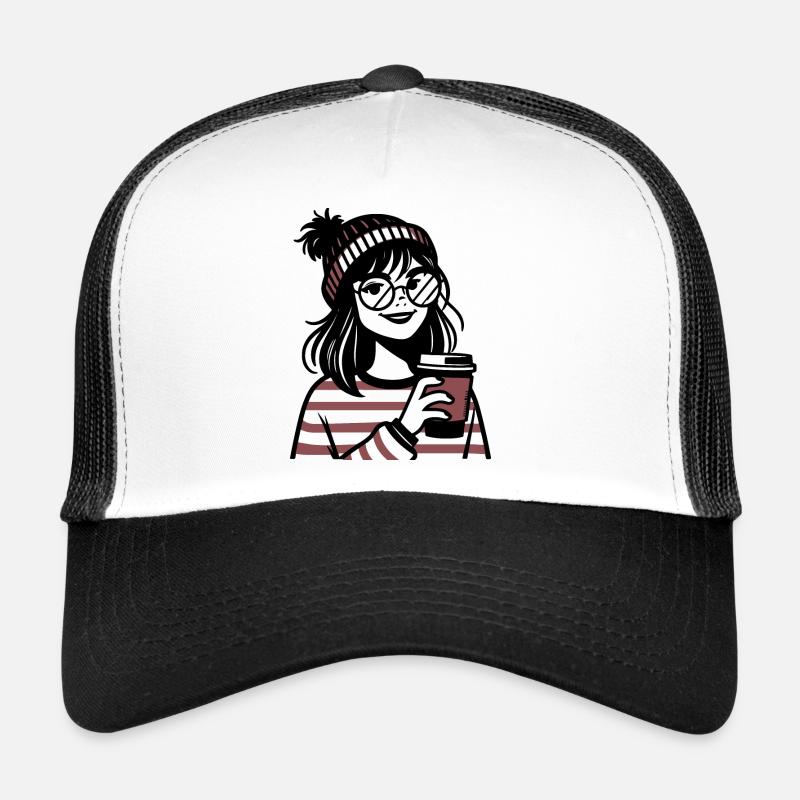 Ambiance hivernale chaleureuse Casquette trucker 